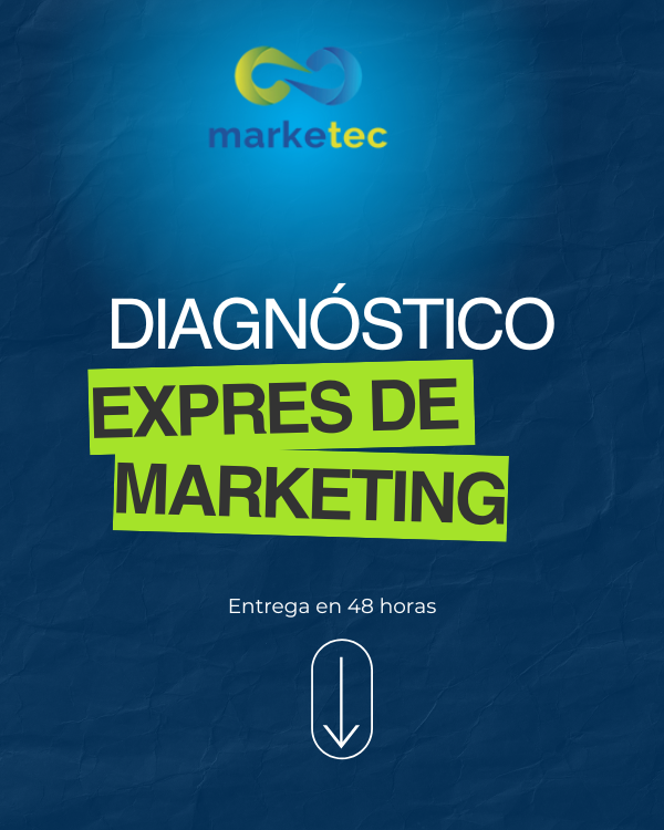 Imagen promocional del servicio Diagnóstico Exprés de Marketing de Marketec. Servicio rápido y personalizado con entrega en 48 horas.